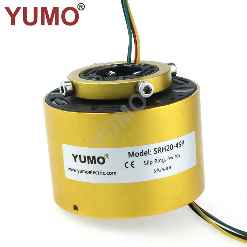 YUMO SRH20-4SP размер отверстия 20 мм 4 провода 5A через отверстие скольжения кольцо