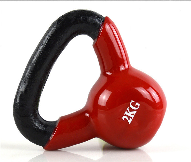Высокое качество и низкая цена pesas rusaskettlebells логотип чугунный виниловый погружной чайник-колокольчик