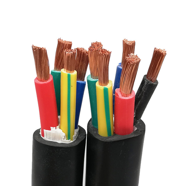 Высокое качество 0,6/1KV на возраст 3, 4, 5, ядер Гибкий Плоский Электрический провод электрический кабель высокого напряжения круглые резиновые рассчитанный на работу под водой