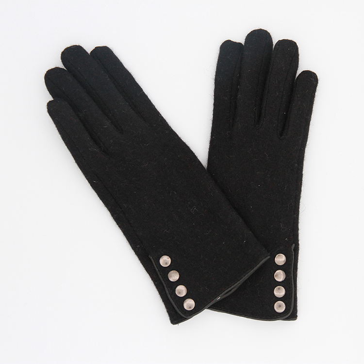 Top Quality Warm Double Woollen Cloth Motorcycle Winter Gloves