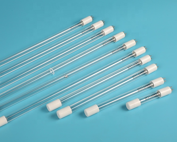 UV germicidal lamp 15W single end 4pin 254nm UVC disinfection light quartz glass tube