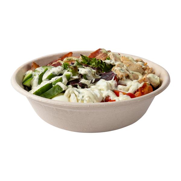 Compostable 32oz takeaway food container biodegradable disposable sugarcane bagasse paper soup salad bowl