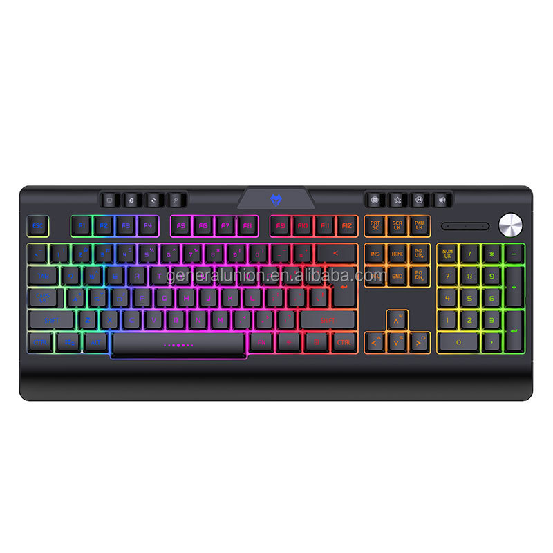 Ослепительный световой эффект RGB107 клавиши Поддержка настройки Поддержка беспроводной 3000mAh игровая клавиатура teclado