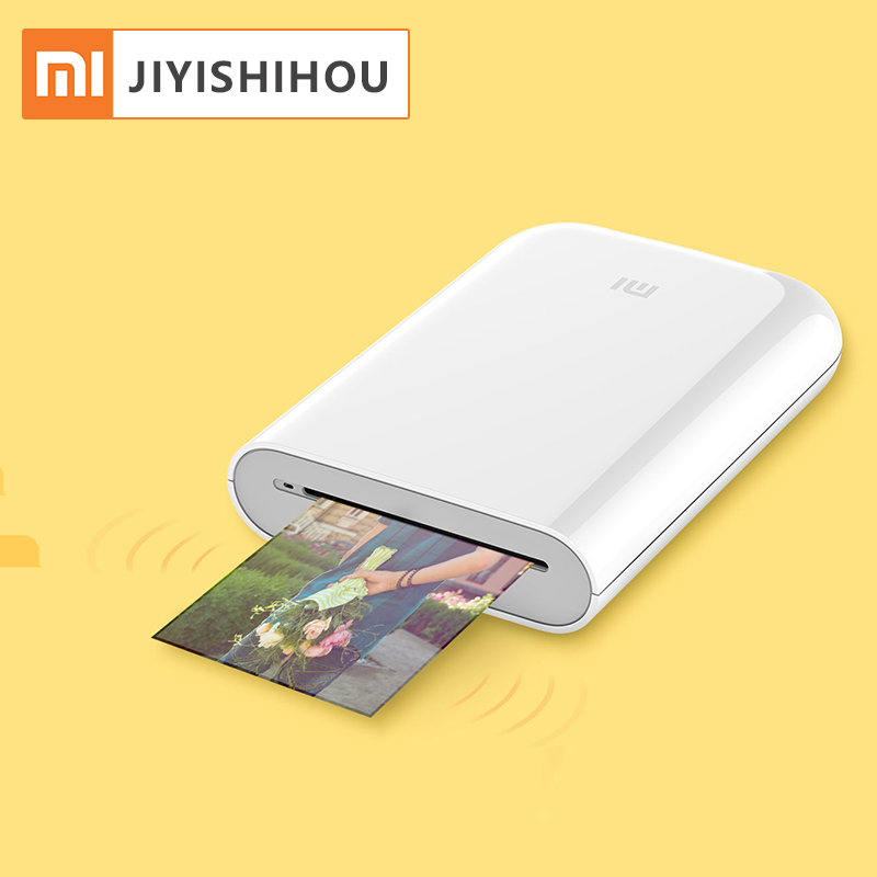 Xiaomi Mijia AR принтер 300 точек/дюйм портативный фото мини изображение принтера Карманная камера "сделай сам" с 500 мАч Xiaomi фотопринтер