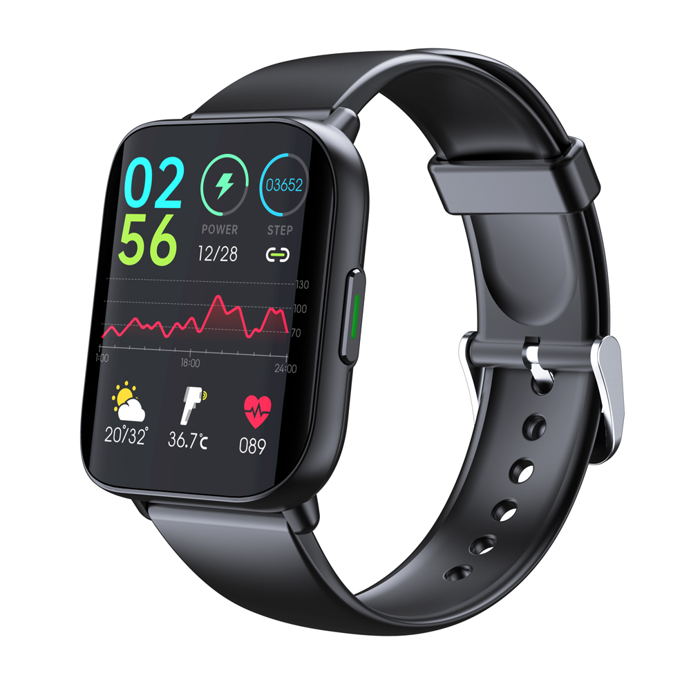 2021 New rimless Smart Watch Men Sport Fitness heat rate spo2 thermometer Smartwatch For xiaomi huawei samsung