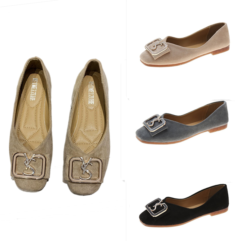 2021 YS Simple Large Size female flat shoes ladies shoes flats Women's Flats
