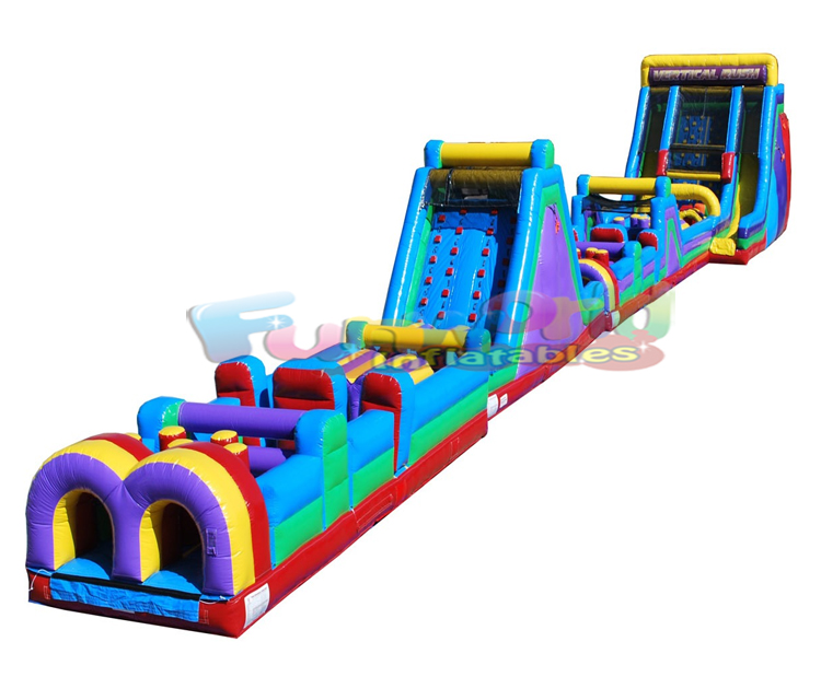 Commercial grade bouncing castles combo jumping giant adult inflatable obstacle course for sale