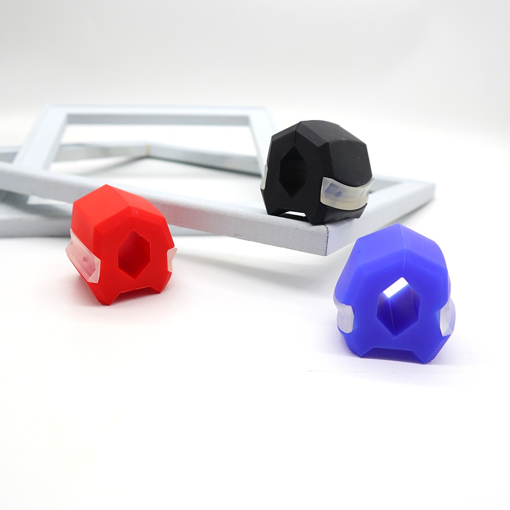 mouth jawline jaw muscle exerciser for men & women - face, neck upgraded jaw line exercise usa set of 3 blue jaw exerciser