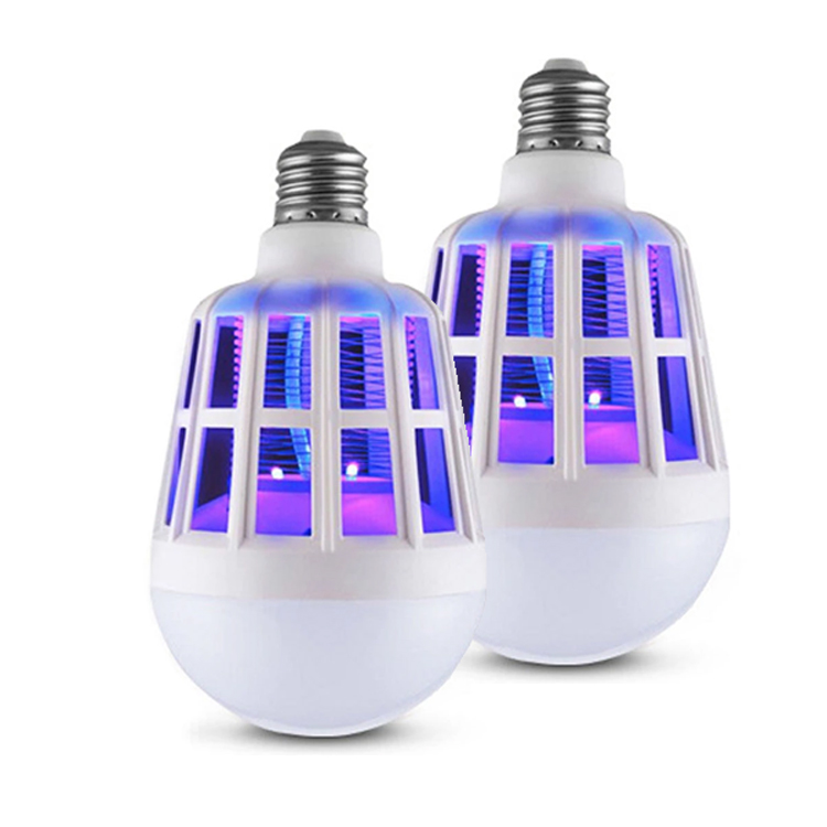 2 в 1 нетоксичные Zapper лампочка UV LED инсектицидная лампа Электронный убийца насекомых убийц мух 15 Вт светодиодные лампы