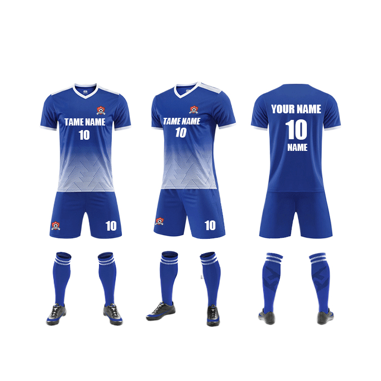 Customized Breathable Football Jersey Team Sports Soccer Jersey Set Men's Quick Dry Football Training Uniform Kit
