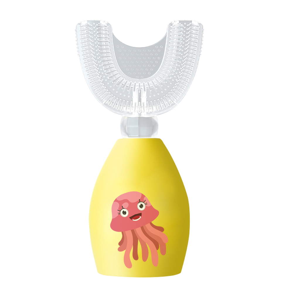 CE Approved Oral Care Factory USB Rechargeable Powered Vibrate Automatic Baby Kids Silicone Electric Toothbrush Travel Use
