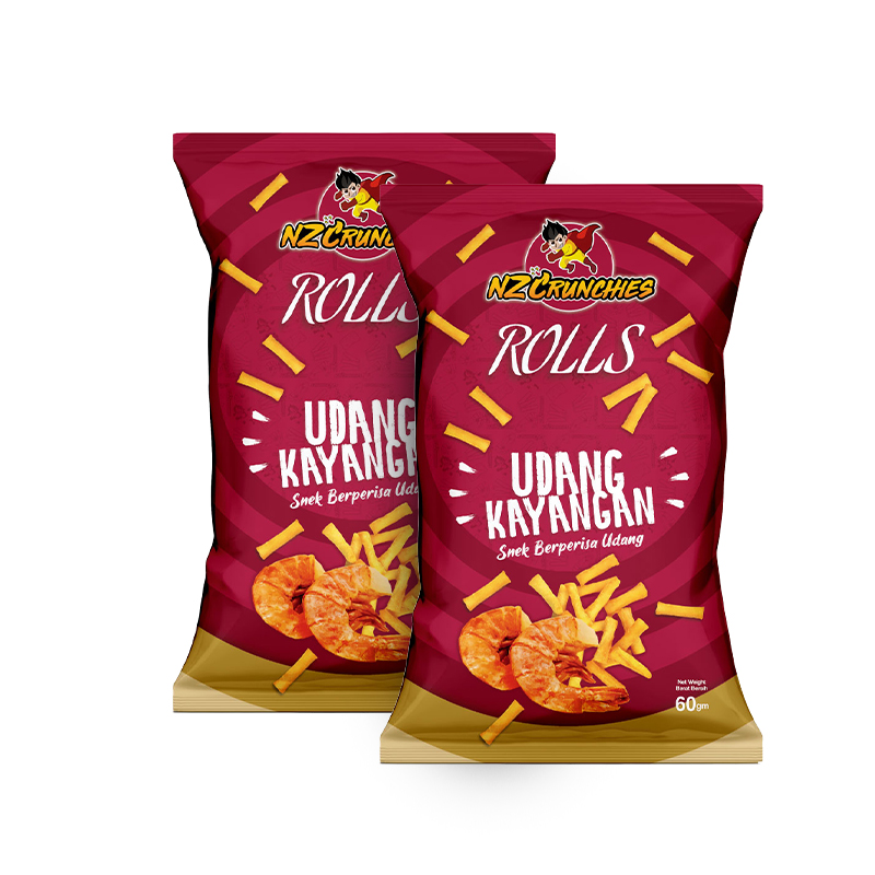 Заводская цена Премиум класс NZC сочные рулоны Udang Kayangan (креветок) с уникальной текстурой рулоны макового мака