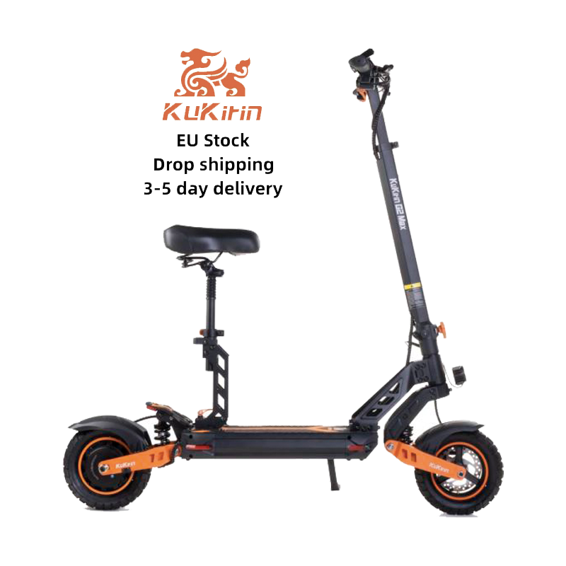 Высокоскоростные электрические скутеры kukirin g2, максимальная дальность действия 80 км, 10 дюймов, 55 км/ч, со склада в ЕС, 1000 Вт