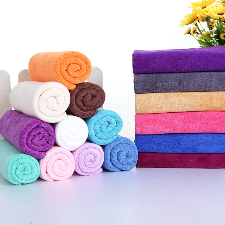 Beauty parlor superfine fiber towel thickened absorbent towel blended yarn household cleaning salon towel