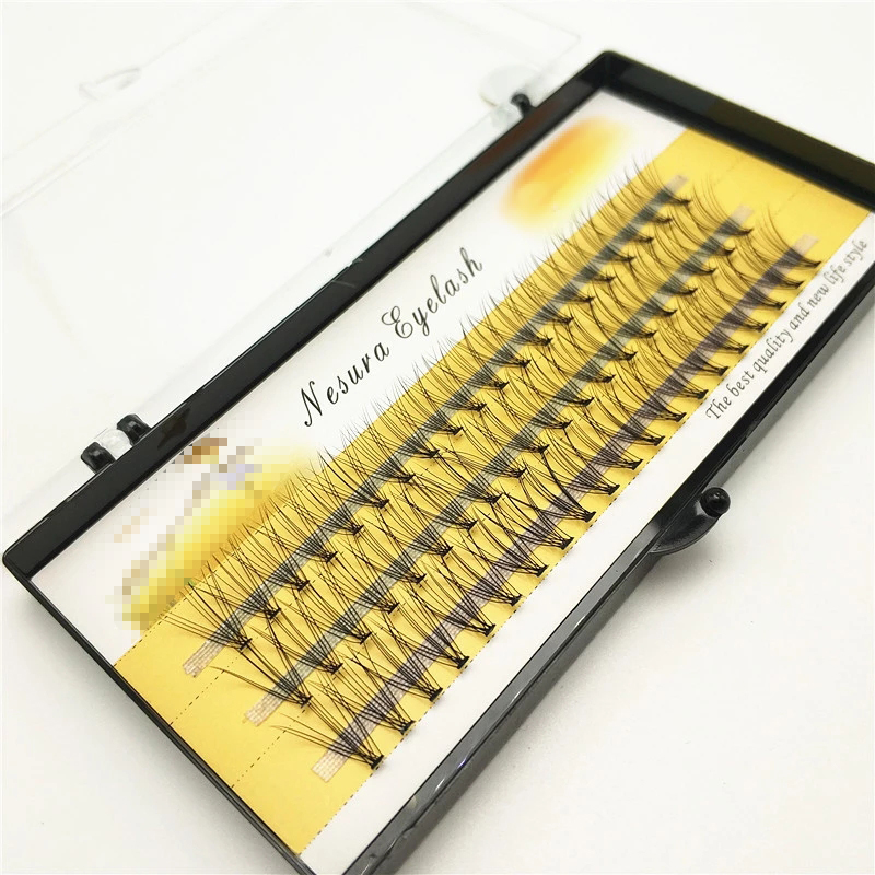 60 bundles 6d 10D Eyelash Extensions 0.1mm Thickness true Mink Strip Eyelashes Individual Lashes Natural Style