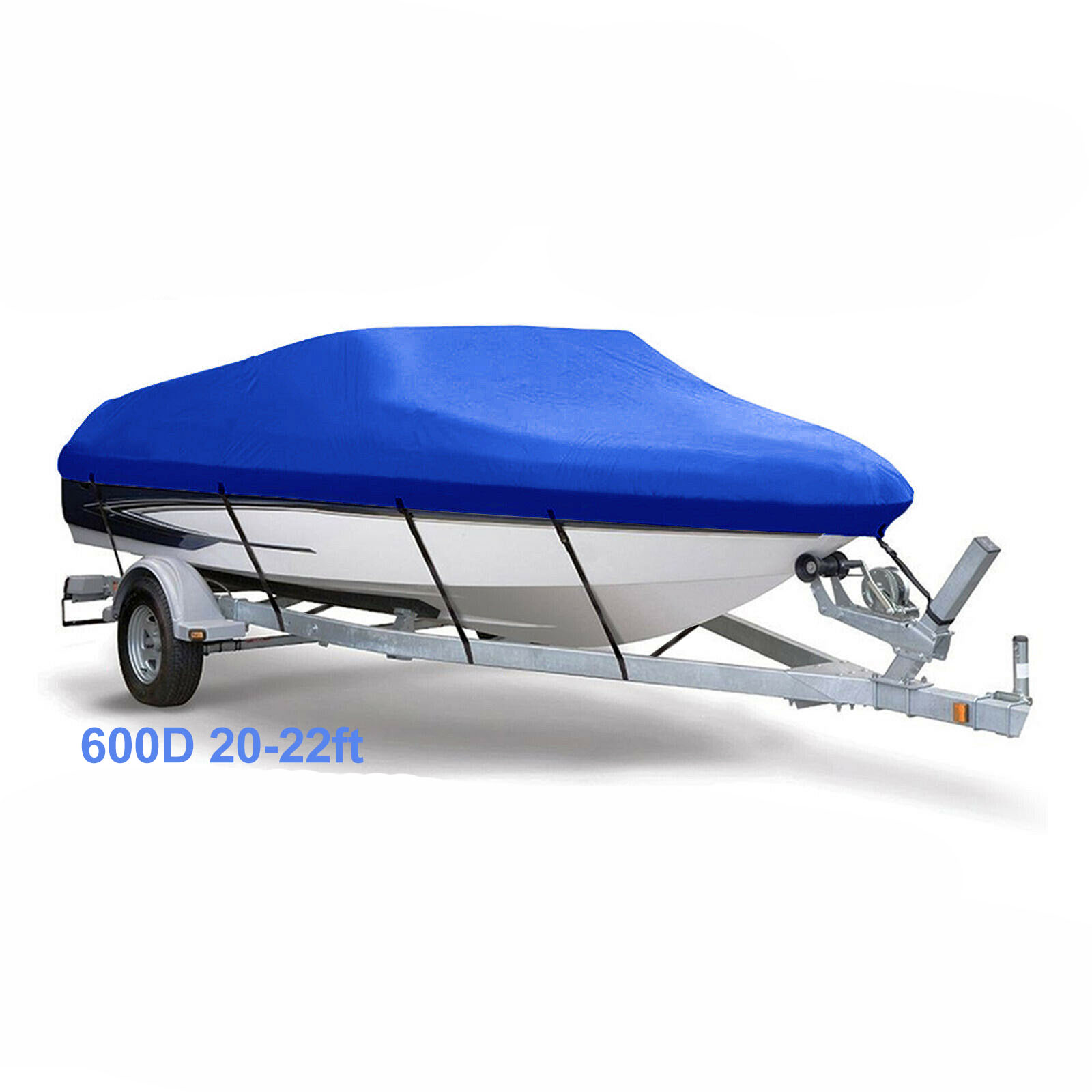 20-22ft 600D синий Heavy Duty Водонепроницаемый чехол для лодки РЫБЫ ЛЫЖНАЯ V-образная скорость лодки