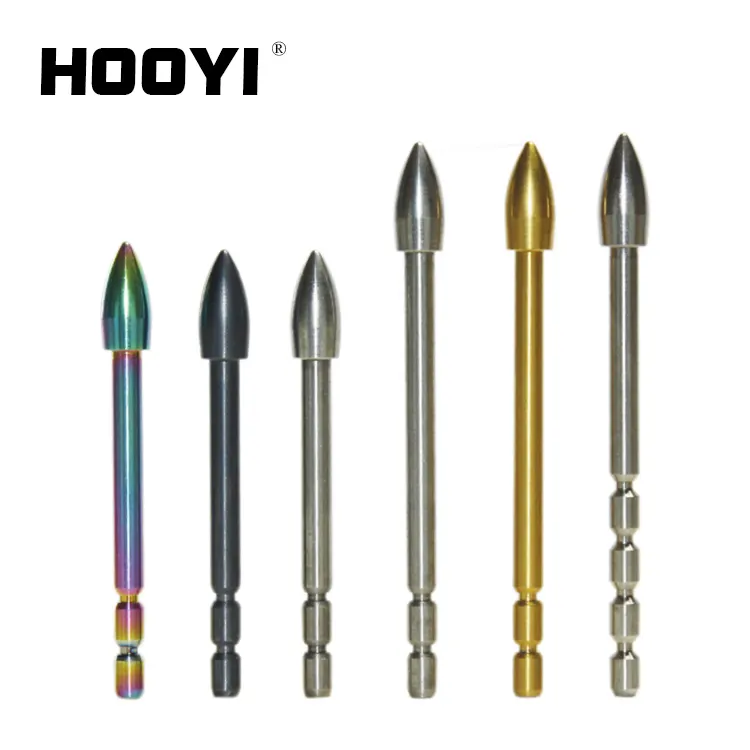 X10 Tungsten point steel Glue-in Archery Hunting Bullet Arrow Point 120 grains for X10 and other 3.2mm Shaft