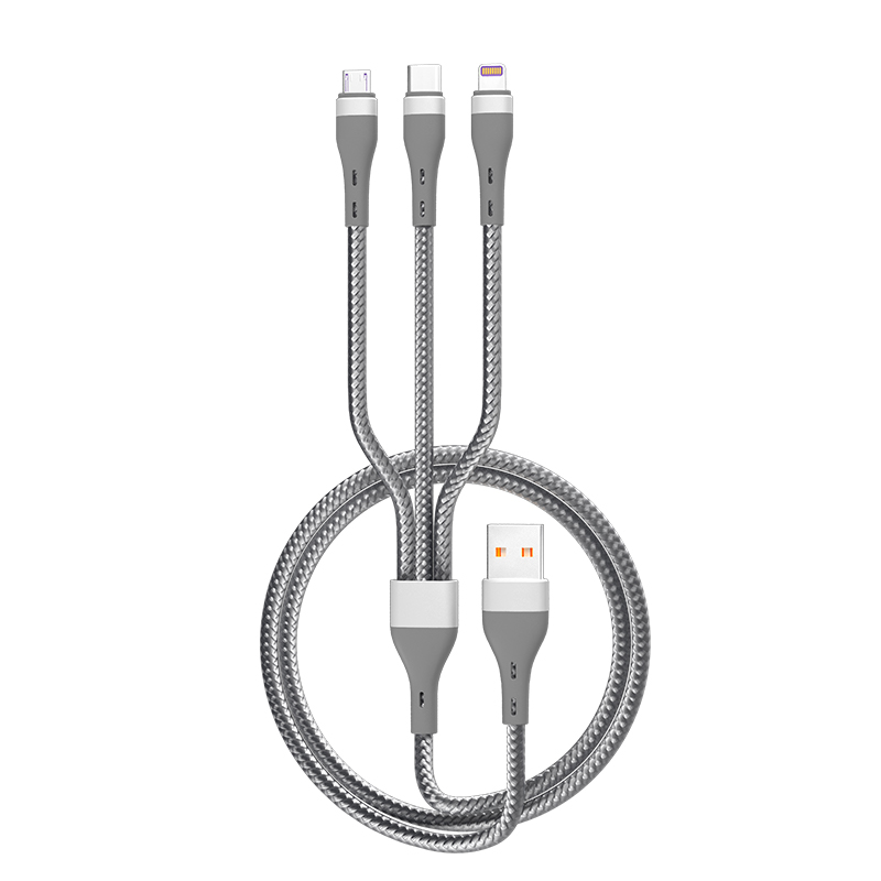 Кабели для передачи данных PD65W 5A 3 в 1 USB 3,0 кабель для быстрой зарядки для ios и android