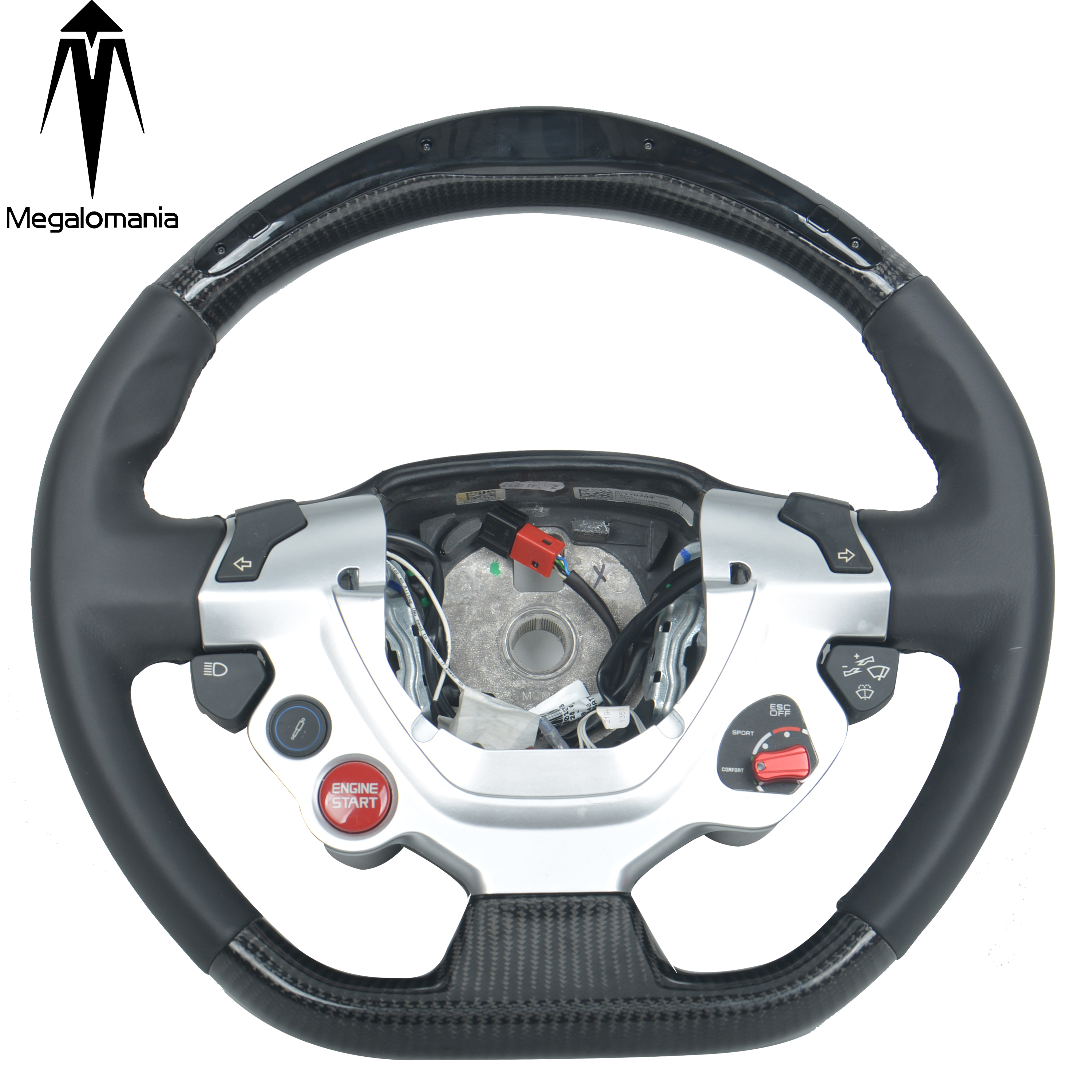 For Ferrari 458 488 599 F430 f12 GTC4LUSSO Custom Alcantar carbon fiber steering wheel racing wheel convertible