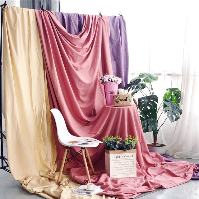 Photography Backdrop Cloth 2.4m Polyester Background Curtain Photo Studio Camera Live Vlog Photo background cloth