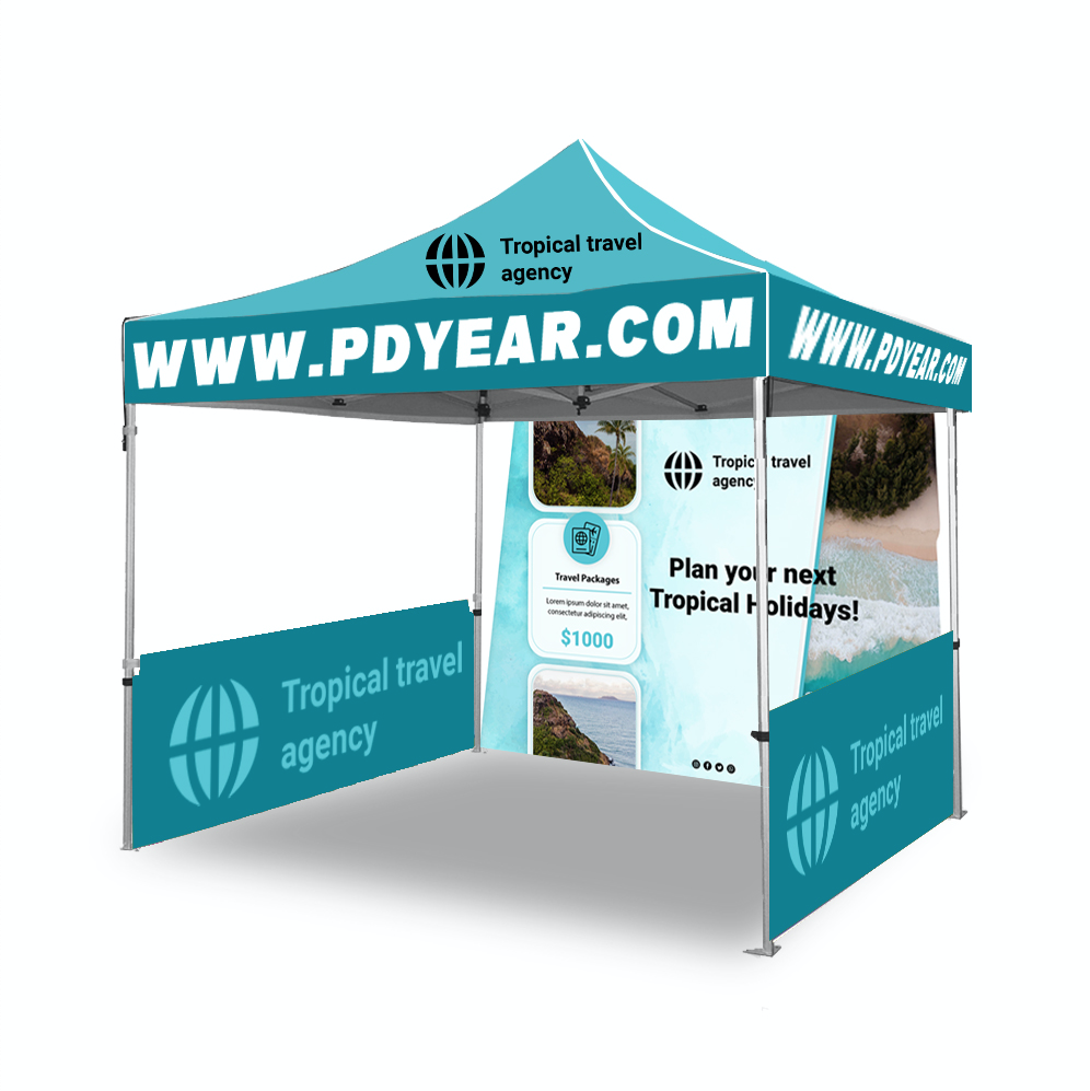 10X10ft Promotional Folding Custom Printed Awning Pop up Tent Display Gazebo Canopy Trade Show Tents for Outdoor Sport Event