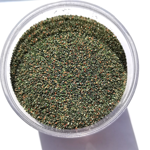 LM Natural green rock garnet sand for cutting rock board