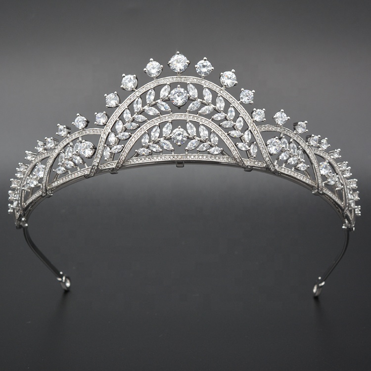 2021 vintage classic royal queen king tiaras and crowns for hair jewelry accessories