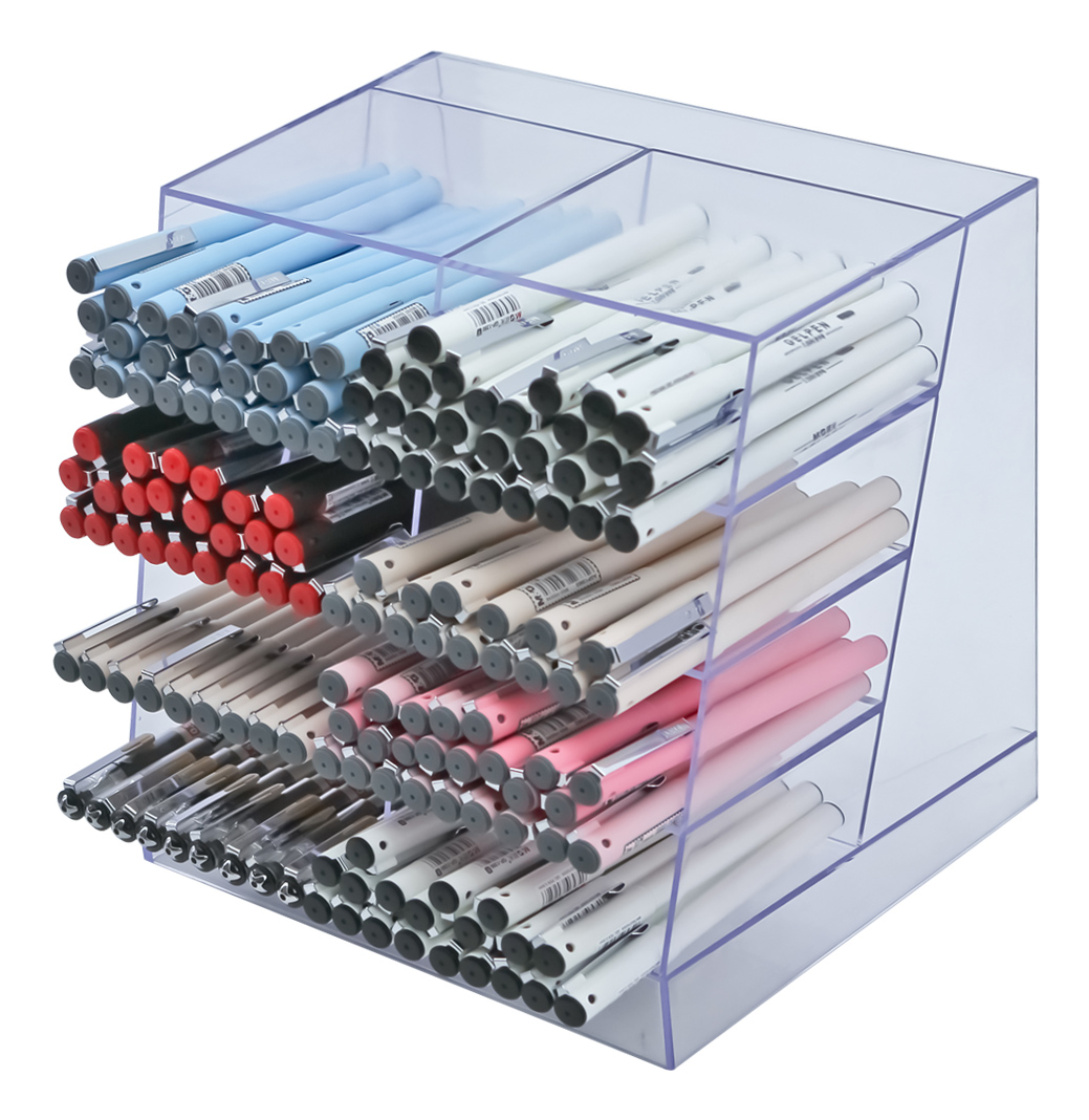 Factory Supply Multi-functional Pen Display Holder Large Capacity Pen Rack for Desk