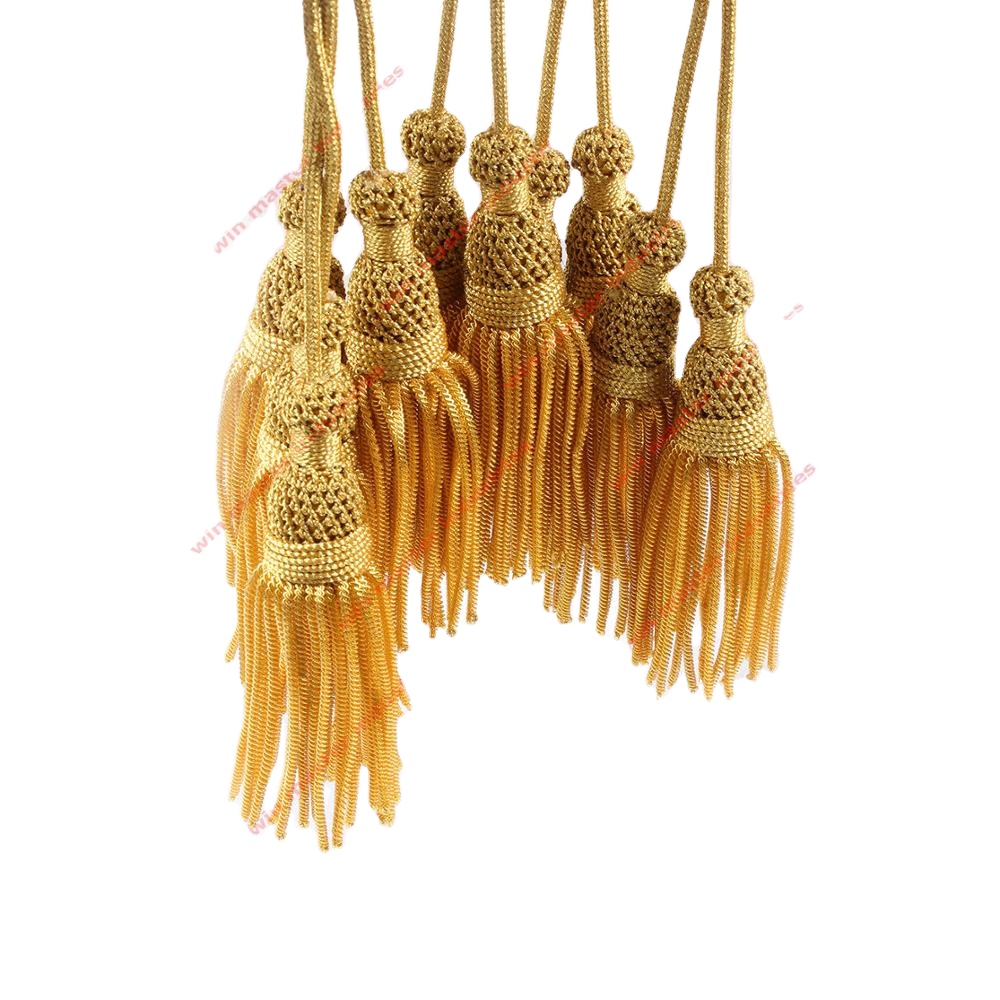Золотые украшения Borlas Con Bolitas, кисточки из золотых слитков для церквей