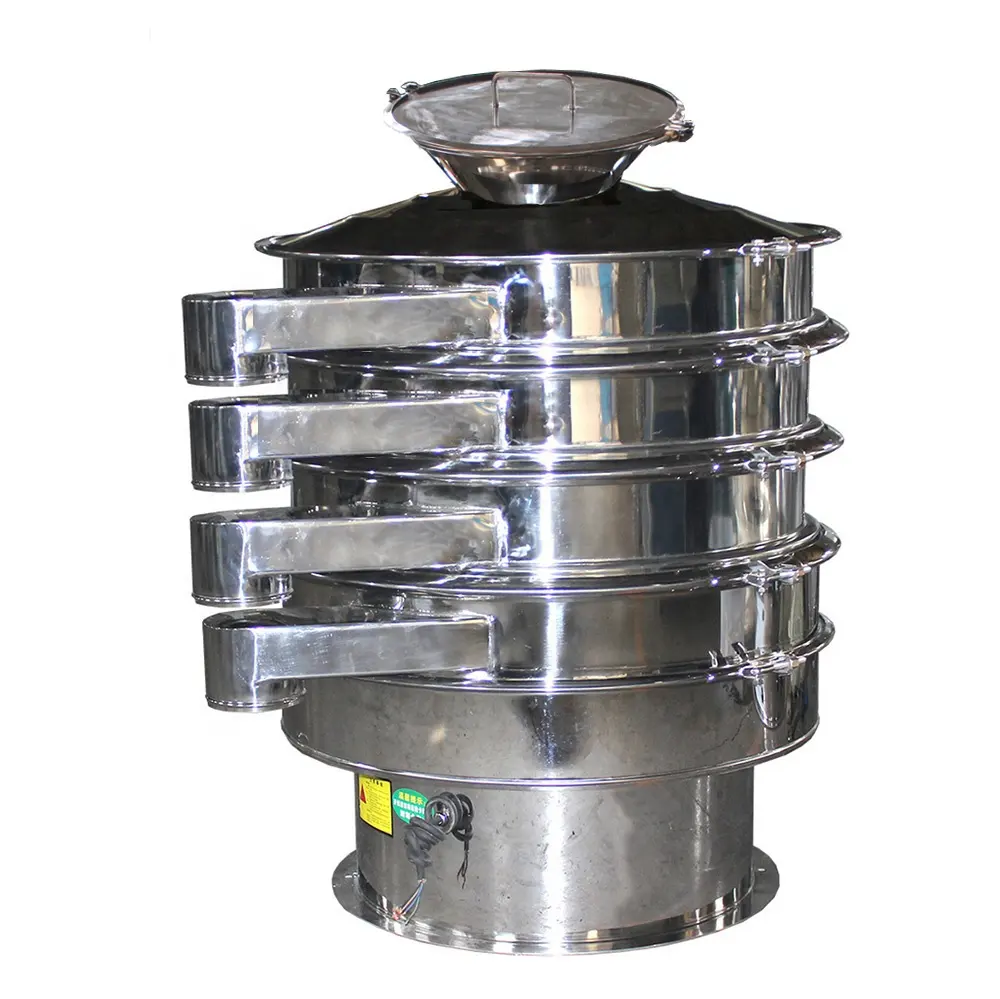 Coconut powder sieving electric circular vibrating sieve machine factory price