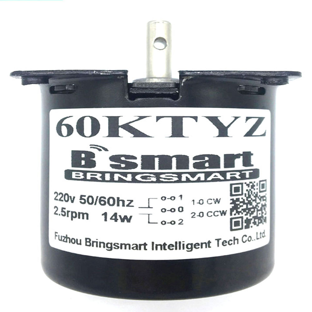 Bringsamrt оптовая продажа 60ktyz моторный накопитель переменного тока 110v 220V синхронный двигатель с постоянным магнитом 14 Вт высокий крутящий момент 2,5-110 об/мин редукторный двигатель