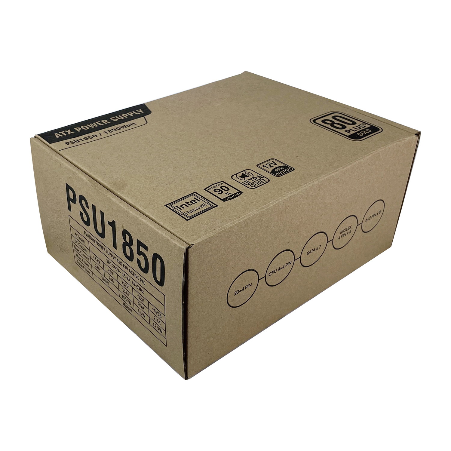 ATX PC 1800W  80 PLUS Gold GPU  PSU Power Supply PSU