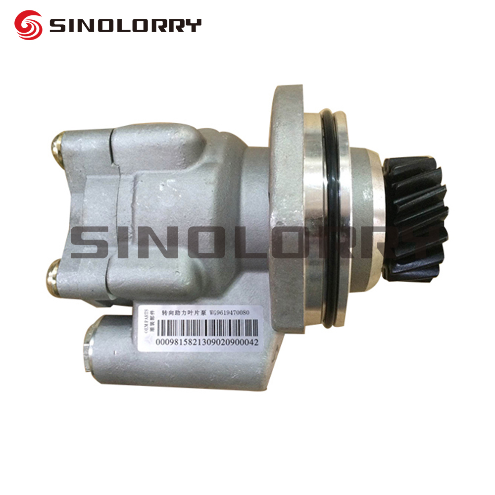 SINOTRUCK HOWO STEERING PARTS LEFT RIGHT HAND DRIVE ZF8098 ZF8118 WG9619470080 Steering Hydraulic Pump Aluminum SPARE PARTS