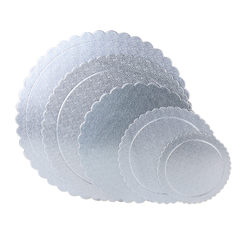 Wholesale 10" Round Cakeboard Disposable Cake Circle Base Boards Cake Plate Coated Gold Silver Circle Cakeboard Base 10inch Pack
