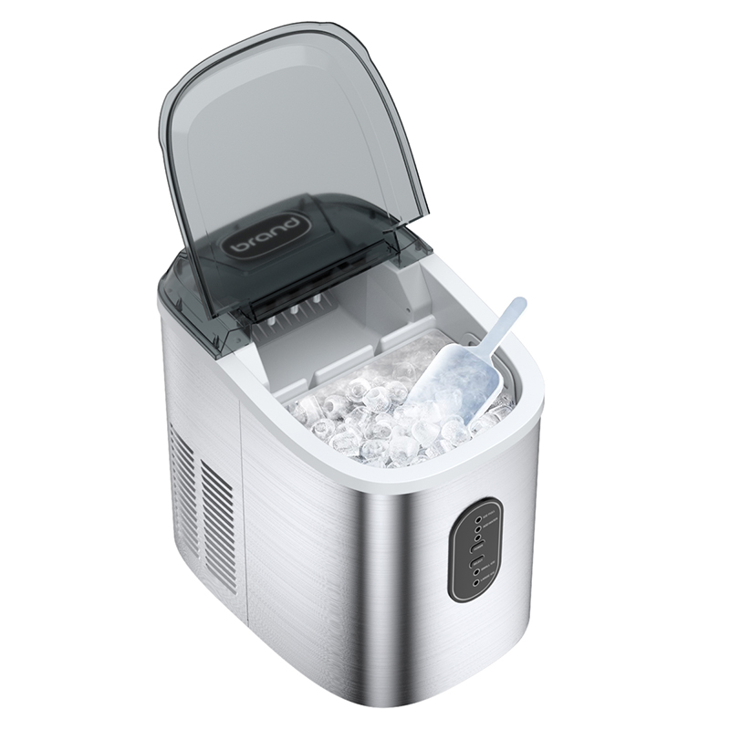 Electric 24v 12v Mini Small Portable Compact 12kg Counter Top Home Ice Home Dispenser Cube Maker