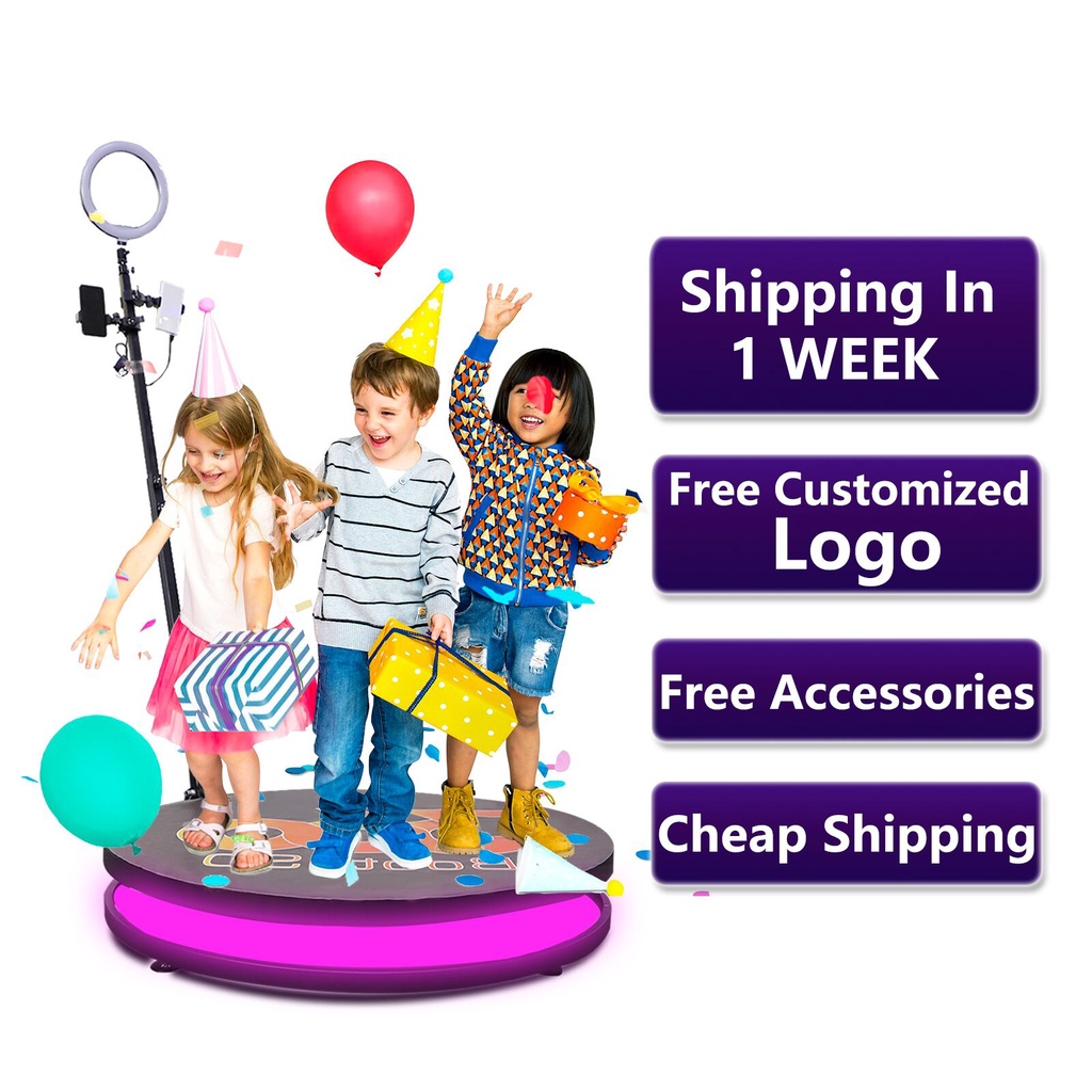 Wedding Portable 360 Degree Photo Booth Spinner Degree Camera Photo Booth 360