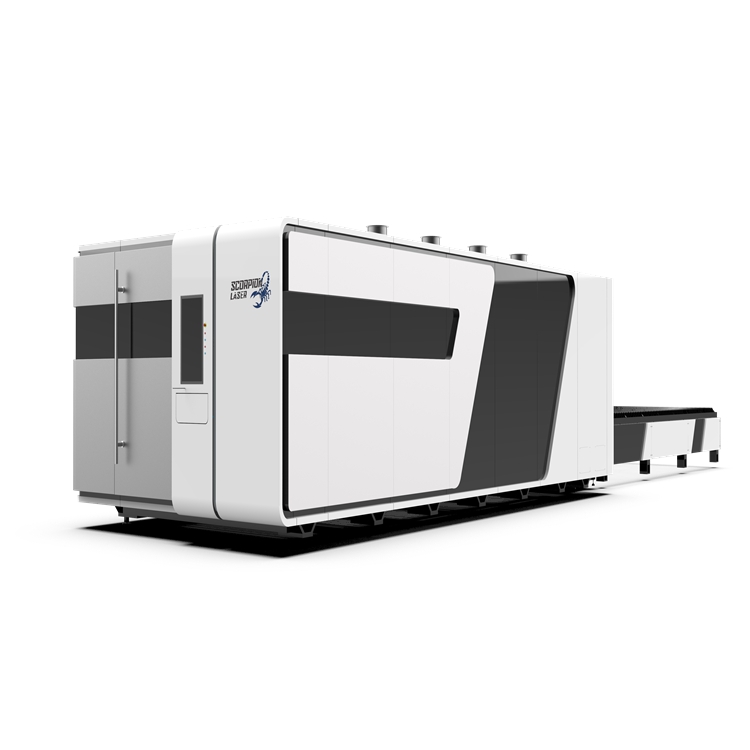 Protective Cover Fiber Laser Cutting Machine With Exchange Table