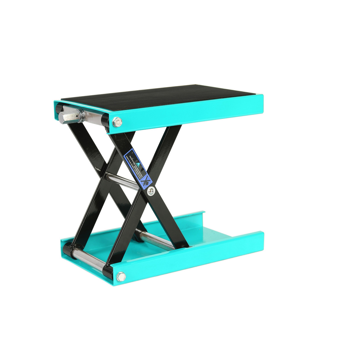 Steel Motorcycle ATV Wide Deck Scissor Lift Jack Crank Hoist Stand 1100 lbs