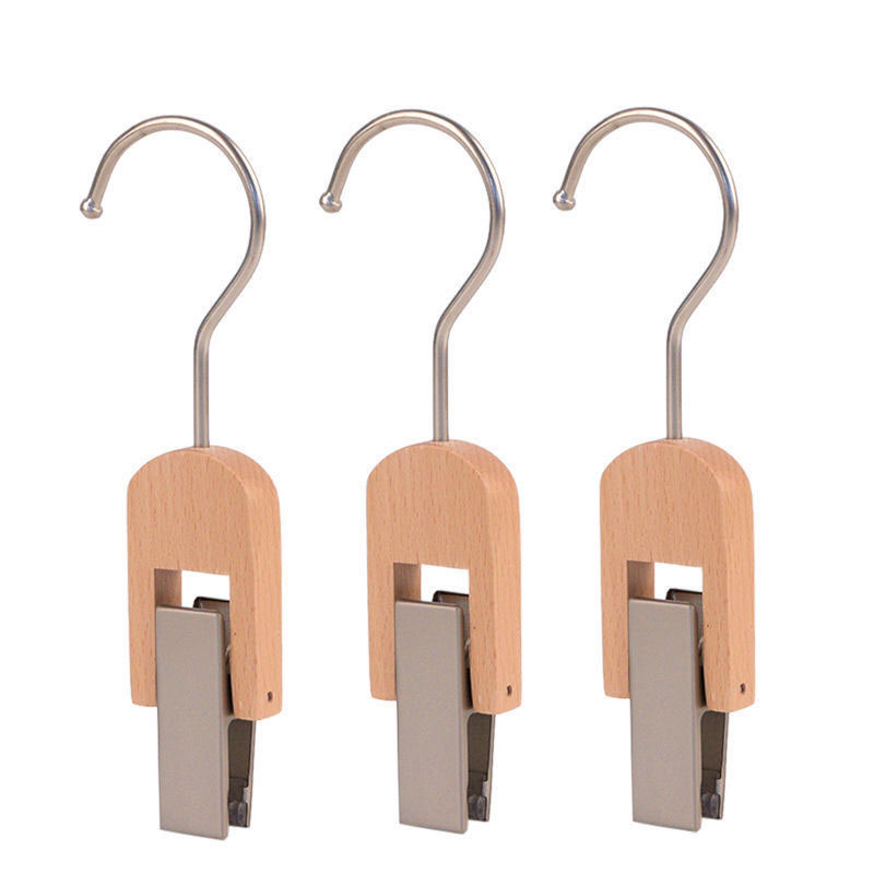 2021 New Arrival Hat Socks Boots Hanger Single Clip Hat Display Wooden Clips Hanger