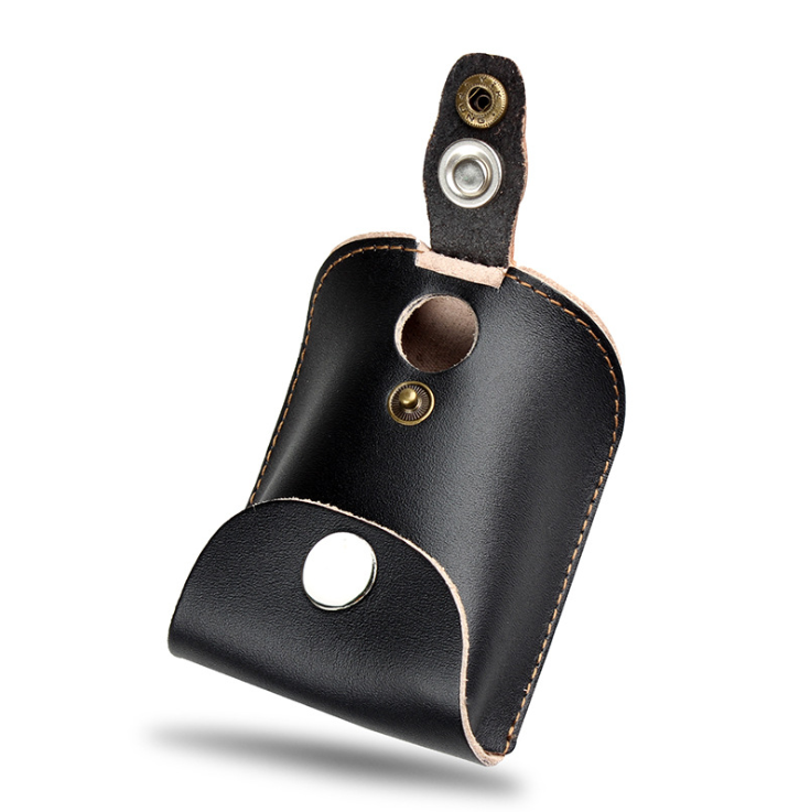 Outdoor first layer cowhide strong magnet steel ball bag leather slingshot belt bag