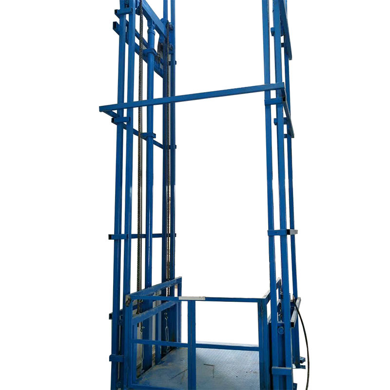 7LSJD Шаньдун SevenLift 8 м Электрический моторизованный направляющая склад гидравлический грузовой платформой подъемный стол