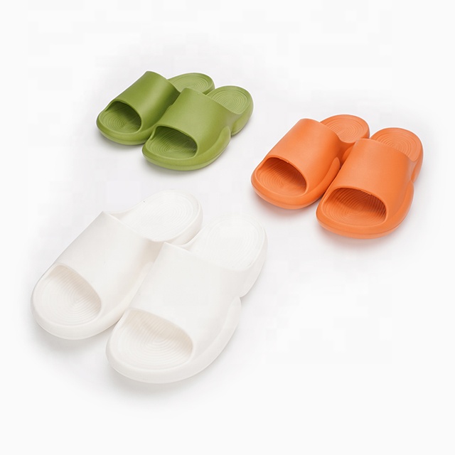 Ultra lightweight eva comfort custom anti slip soft flat jelly platform summer women sandals