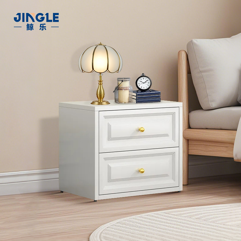 Luxury Chest of Drawers White for Bedroom Baby Chest of Drawers with Two Drawers