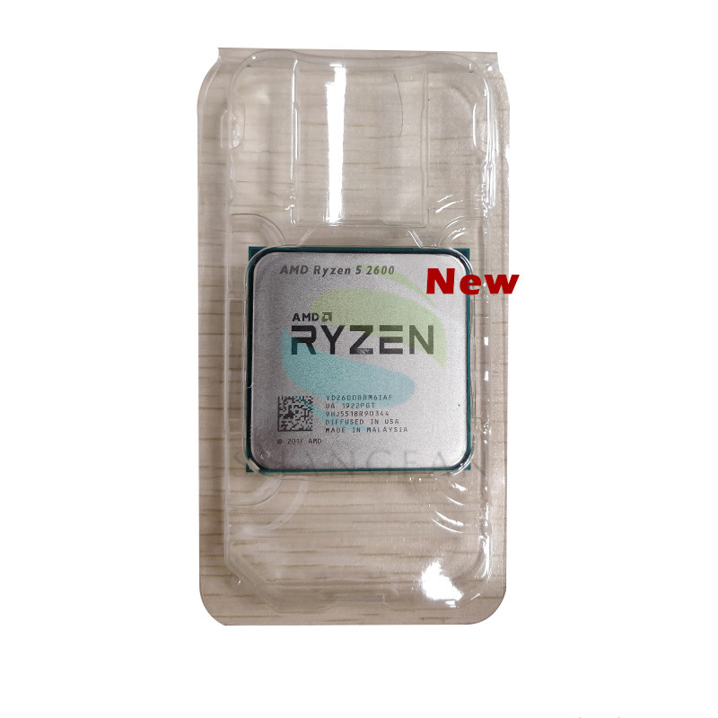 Новинка для Ryzen 5 2600 R5 2600 3,4 ГГц шестиядерный двенадцать-Core 65 Вт Процессор Количество ядер процессора YD2600BBM6IAF гнездо AM4