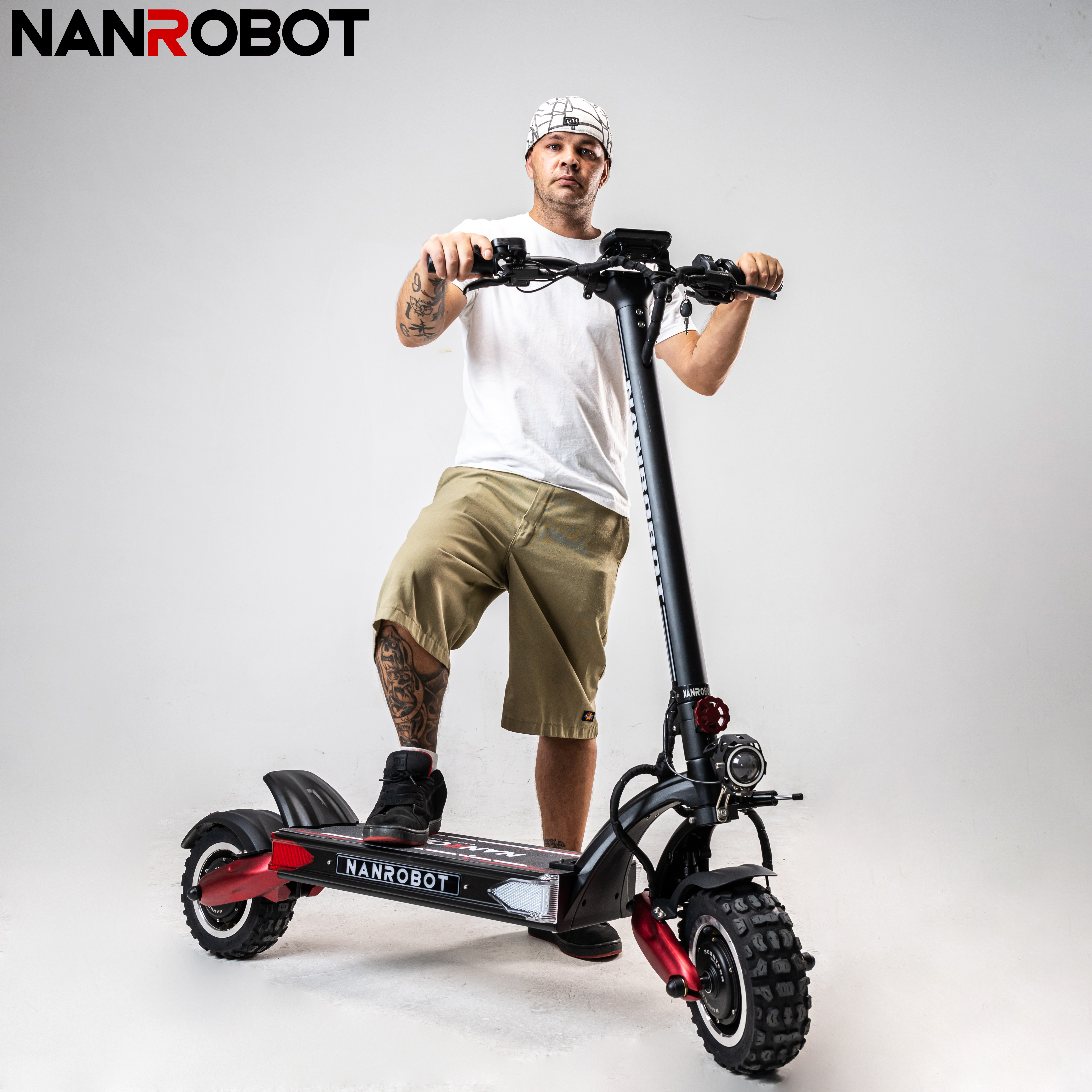 Nanrobot LS7 + 60v40ah 11 дюймов высокое качество лучший Электрический Скутер 2 колеса с толстыми покрышками для взрослых e скутер