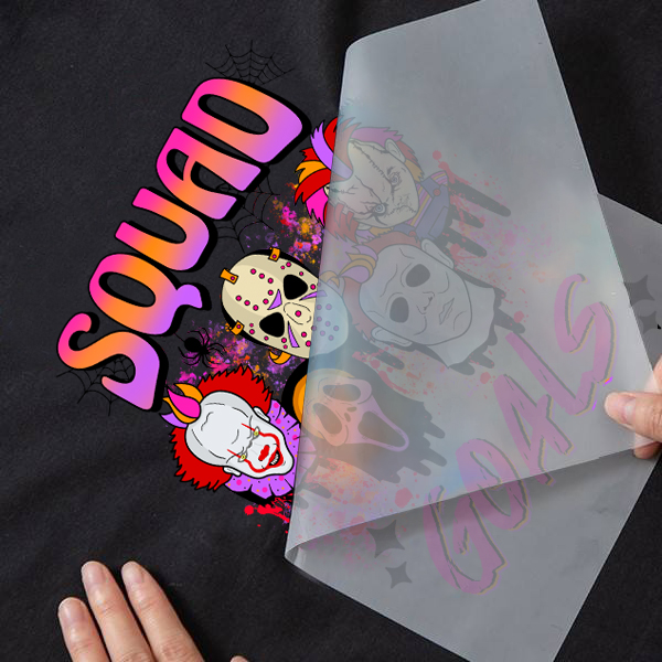 Yunshang custom high quality dtf transfers designs ready to press screen heat transfer vinyl print stickers for clothes
