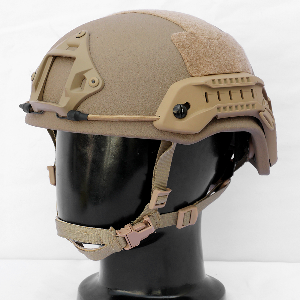 Gujia Fast Helmet для CS War Game, Head Protection, Brown Color, High Cut ABS Plastic, uhmwpe, PE Combat, Tactical Fast Helmet