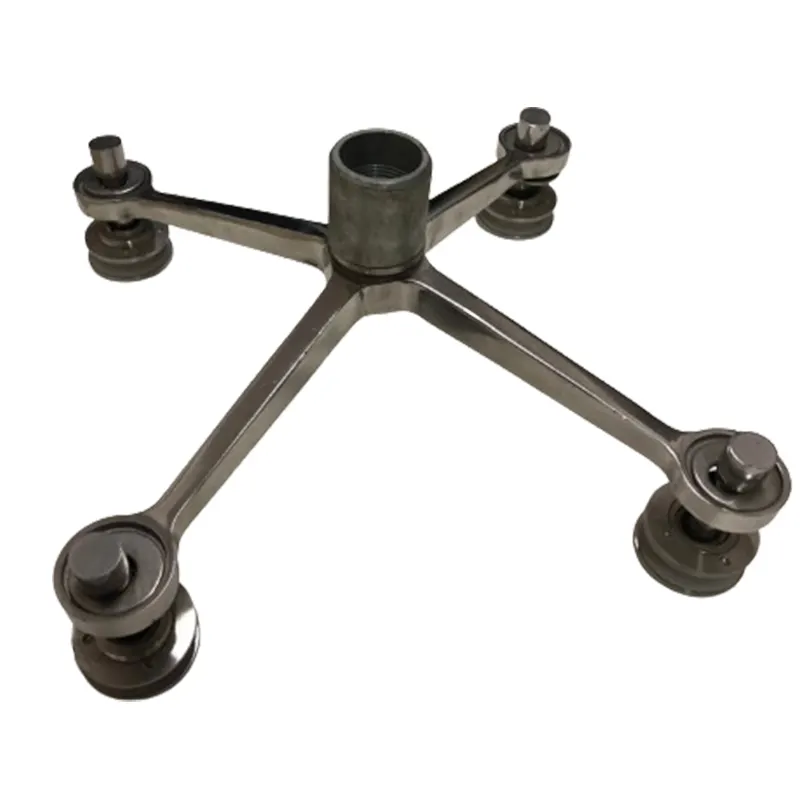 High Quality Hardware 314 Glass Spider Fitting Stainless Steel 4 Arms Glass Spider Glass Accessories for Curtain Wall