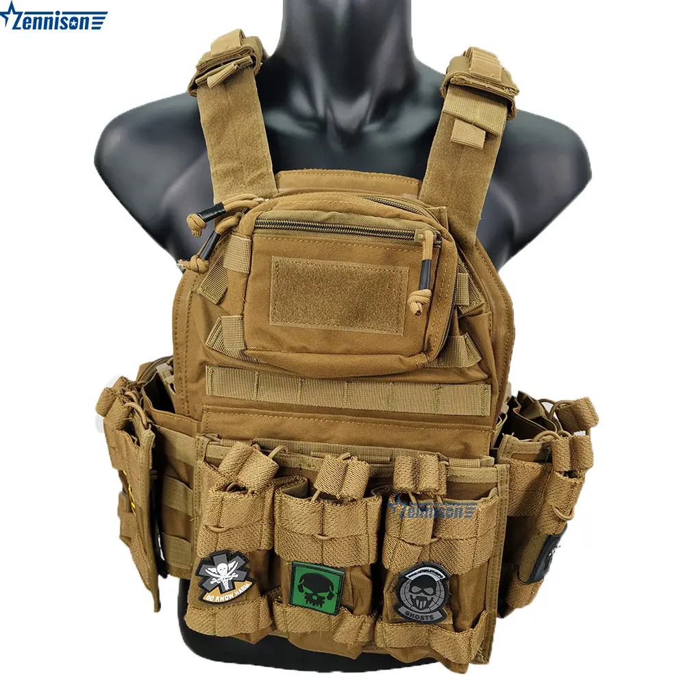 Zennison Tactical Gear Plate Carrier Vest Combat Tactical Weighted Vest