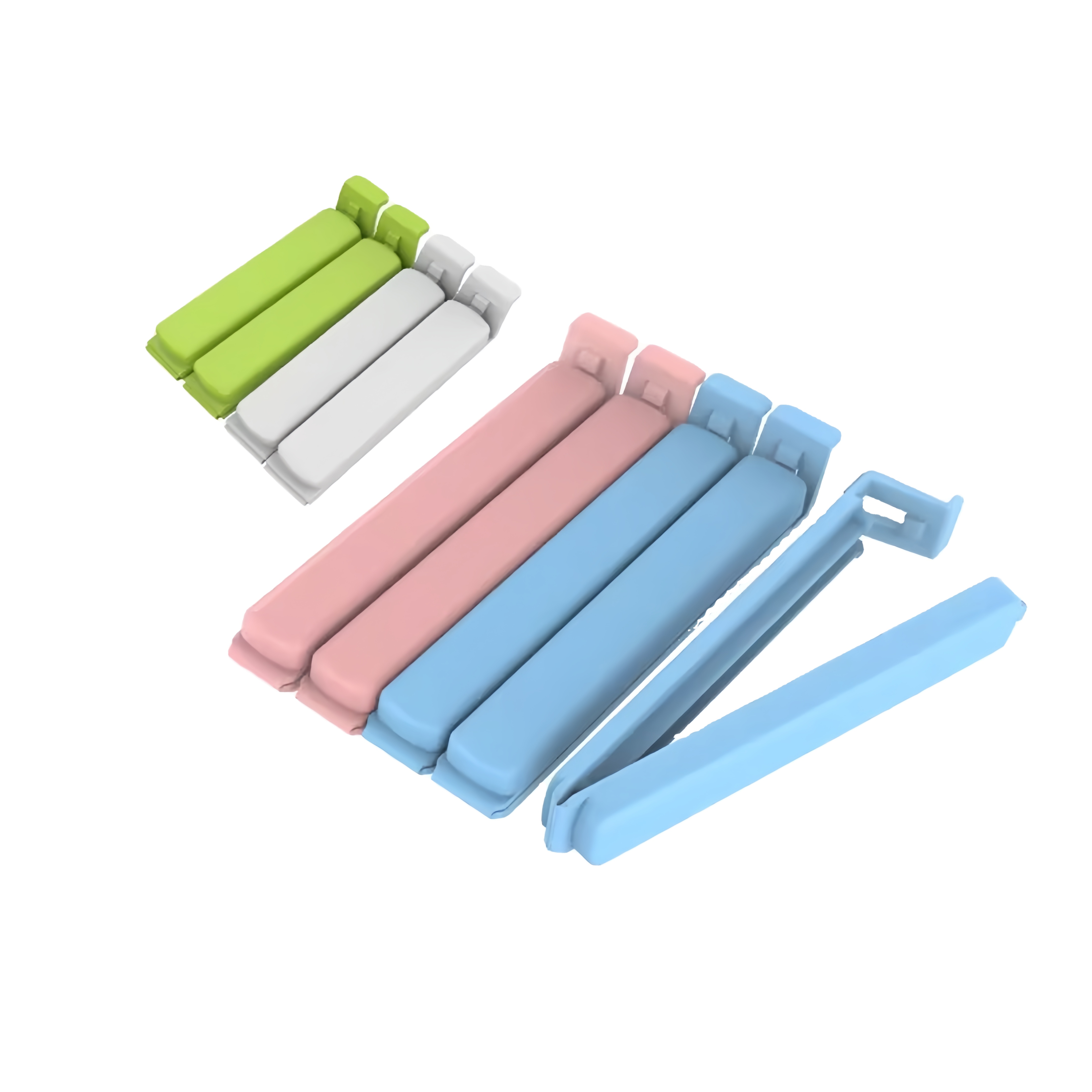 Plastic chip bread bag clips for food packages curved design food sealing bag clips for Food Kitchen Home